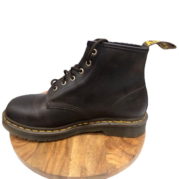 Dr Martens 101  Crazy Horse Brown Leather Women's size 9 Men's 8 - Picture 9 of 10